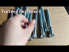 Galvanizli Binalar Din571 Altıgen Başlı Ahşap Vida Beyaz Çinko Kaplama