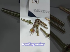 Sarı Zenkli Tavan Çapağı Bolt Karbon Çelik Sınıfı 4.8 6x40mm 6x60mm