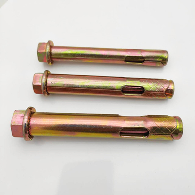 Bağlantılar Karbon Çelik Sarı Çinko Hex Flange Fındık Tipi Endüstriyel için Kollu Çapa