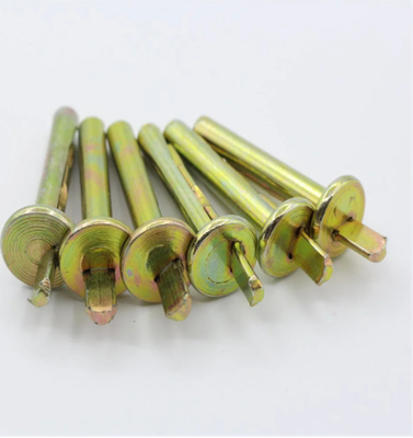 Bağlantı Elemanları Ankraj Cıvatası Sarı Çinko Kaplama Karbon Çelik Tavan Ankrajı 6x40mm 6x60mm