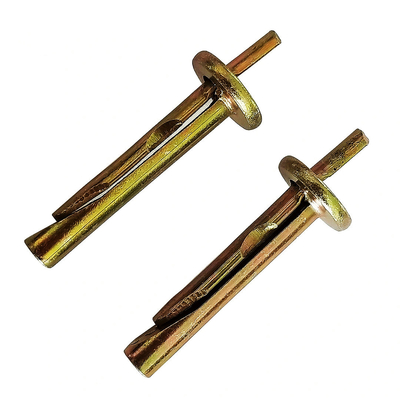 Bağlantı Elemanları Ankraj Cıvatası Sarı Çinko Kaplama Karbon Çelik Tavan Ankrajı 6x40mm 6x60mm
