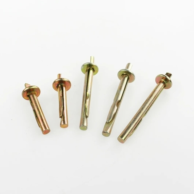 Bağlantı Elemanları Ankraj Cıvatası Sarı Çinko Kaplama Karbon Çelik Tavan Ankrajı 6x40mm 6x60mm