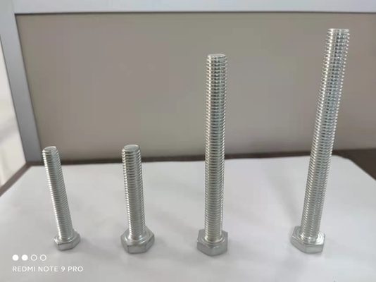 Din933 Din931 Altıgen Cıvatalar 16mm - 70mm Sınıf 4,8 8,8 10,9