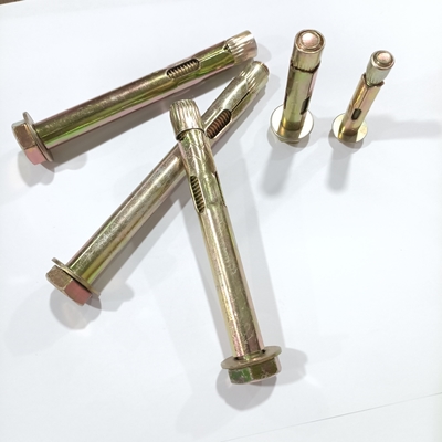 Bağlantılar Karbon Çelik Sarı Çinko Hex Flange Fındık Tipi Endüstriyel için Kollu Çapa
