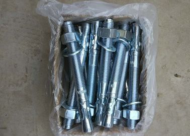 Carbon Steel Material Wedge Anchor M12*100 With Blue &amp; White Zinc Plated