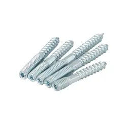 M6*60 M10*200 Karbon Çelik Koltuk Bolt Ahşap Metal Çubuklar Çift Sonu Mobilya Bağlama