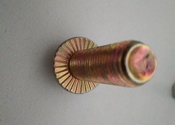 Altıgen Flanş Başlı Metal Boğazlar ve Fındıklar Sarı Sınıf 4.8 Karbon Çelik DIN