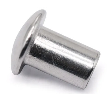 Ss304 Ss316 12mm 10mm Düz Başlı Yarım Tüplü Rivetler Yuvarlak Başlı Çürük Rivetler