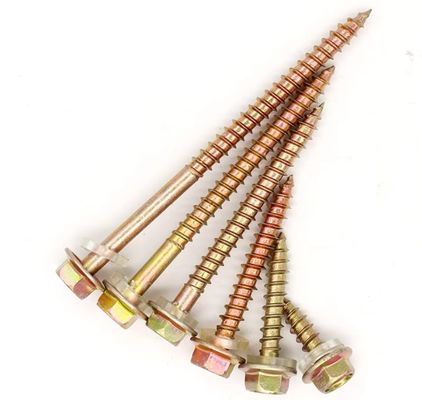 Dış altıgen sivri kuyruklu kendi kendine dokunan vidalar Ahşap vida flens kendi kendine dokunan vida