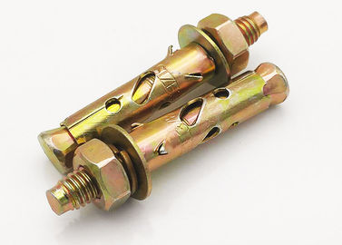 Sarı / Beyaz çinko ekilmiş Anchor Bolt Antiskid Köpekbalığı Fin Tipi M6 çinko ekilmiş bitmiş