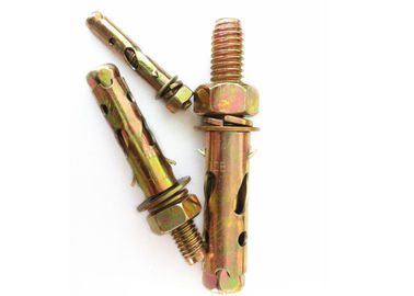 Sarı / Beyaz çinko ekilmiş Anchor Bolt Antiskid Köpekbalığı Fin Tipi M6 çinko ekilmiş bitmiş