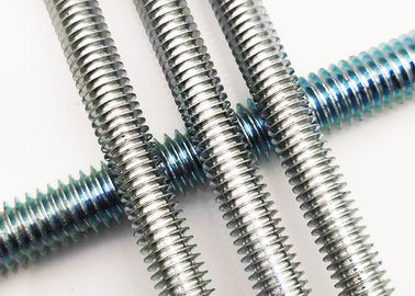 Sınıf 4.8 / 6.8 / 8.8 İnşaat Binası İçin Tam Dişli Çubukların Karbon Çelik Malzemesi DIN975 Standardı