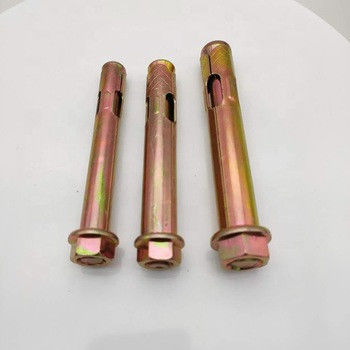 Kovan Ankraj Cıvataları Bağlantı Elemanları Karbon Çelik M6-M24 Sarı