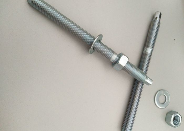 Demir Malzemesi Kimyasal Ankraj Cıvata Beyaz Zinc Renk Fasteners M12 ile